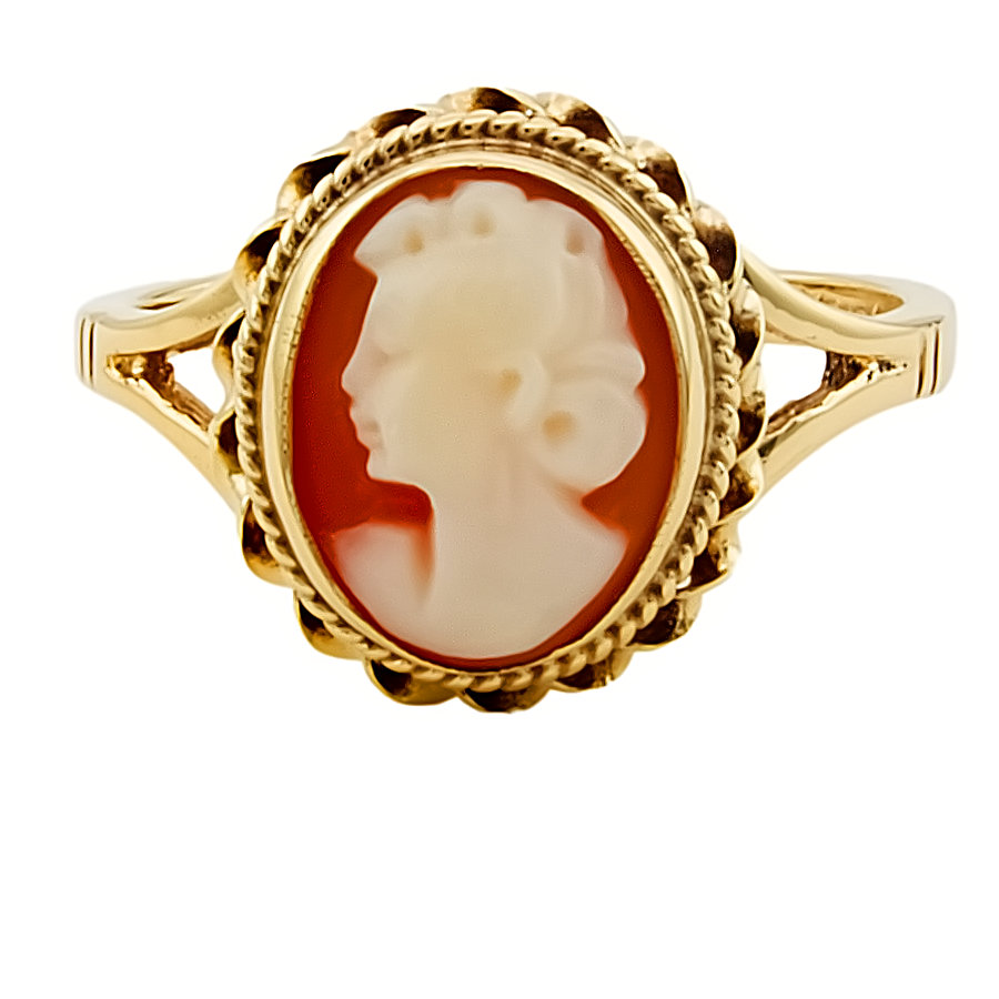 9ct gold Cameo Ring size M